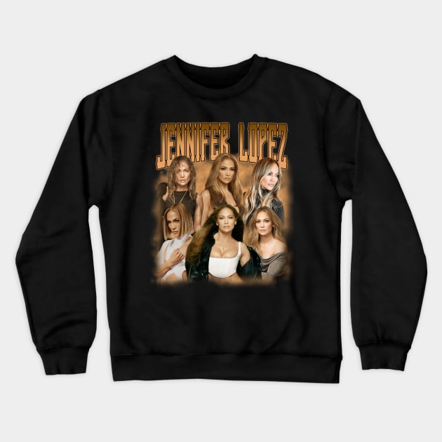 RETRO VINTAGE JENNIFER LOPEZ BOOTLEG STYLE Crewneck Sweatshirt by Archer Expressionism Style